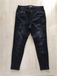 Suko Jeans troué noir femme / Woman’s black Suko ripped jeans