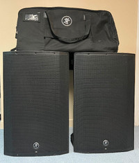 Mackie Thump 15 BST powered speakers with cases