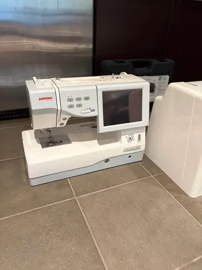 Selling my Janome MC11000 Special Edition sewing/embroidery combo machine. Total beast of a machine...