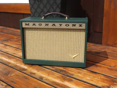 Magnatone Starlite Green w/Cover TRADE FOR GIBSON JR, View more