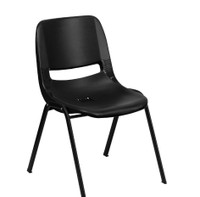 Flash Furniture RUT-14-PDR-BLACK-GG Stacking Chairs-2
