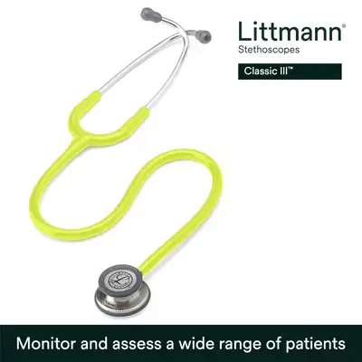 NEW 3M Littmann Classic III Monitoring Stethoscope, 5839, More Than 2X as Loud*, Weighs Less**, Stai...