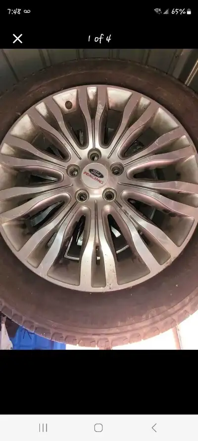 Four, 18" wheels. Tires are worn and not safe for use. Wheels are in good condition. Bolt pattern is...