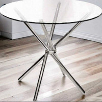 Round Glass Dining Table 41" Brand new 
