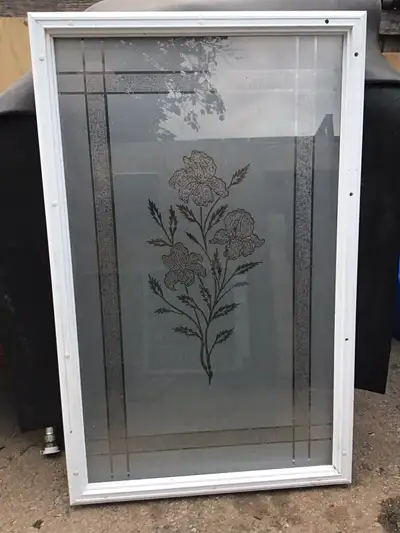 Egde Glass insert for entry door, outside mesurment- 24"W x 38"H, View more