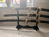 Katana épée decorative x 3