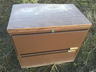 I deliver! Vintage 2-Drawer Lateral Filing Cabinet, View more