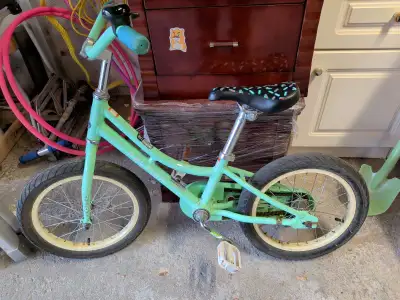Raleigh 16" kids bike (Age 3-6) with training wheels, View more