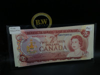 1974 Canada $2 Two sequential Banknotes!!!!