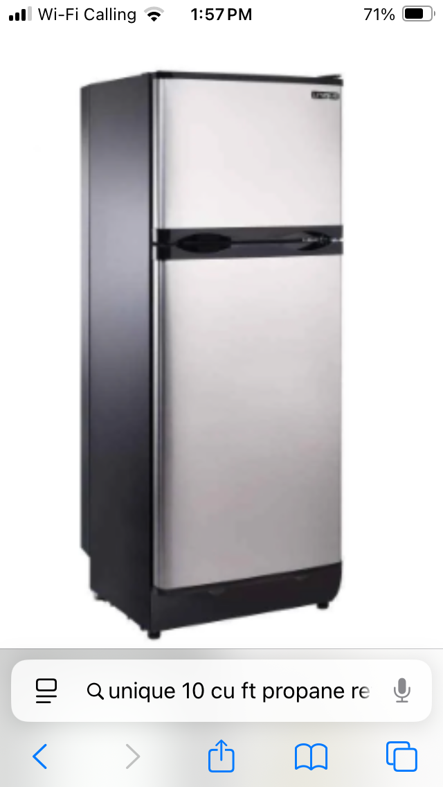 Unique direct vent fridge