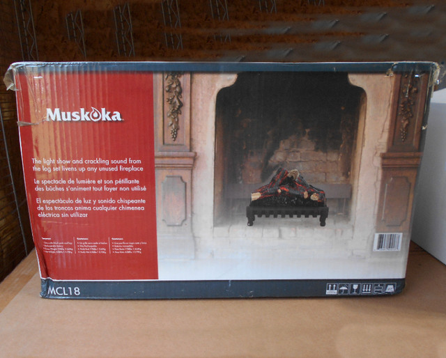 REDUCED  Muskoka MCL18 Light and Crackling Sound Log Set in Home Décor & Accents in St. Catharines - Image 4