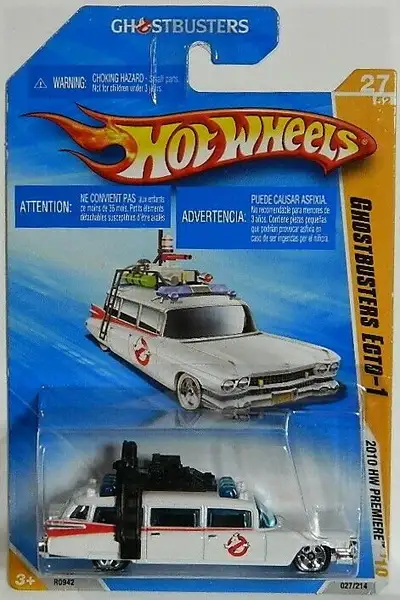 Hot Wheels 1/64 scale Ghostbusters Ecto-1 2010 HW Premiere 1959 Cadillac ambulance diecast new seale...