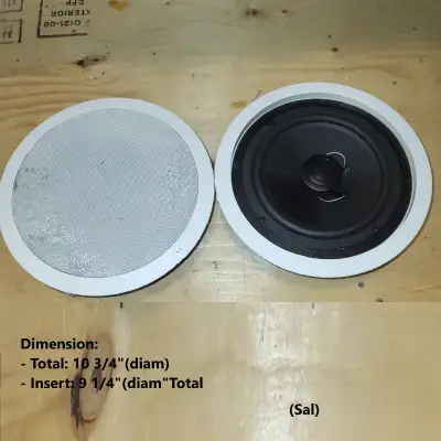 Speaker - RBH, In-Wall and Ceiling Speakers, Round, Pair, View more