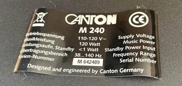 Subwoofer Canton M240 Produit Allemand in Speakers in Laurentides - Image 6