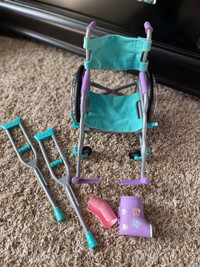 18” doll wheelchair set 