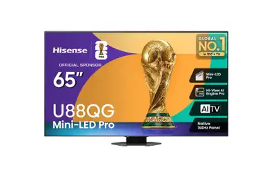 Hisense 65" Mini-QLED AI Google TV 165Hz (65U88QG) - WINTER SALE, View more