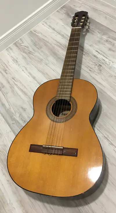 Vintage Aquarius 875 Classical Acoustic Guitar with 2 cases, View more