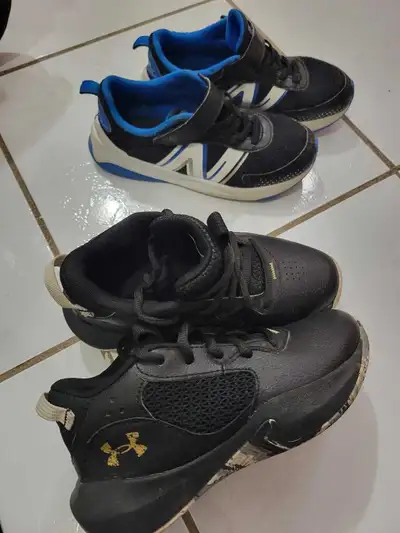 Kids shoes 13c, 13.5c - Jordan, New Balance velcro, UA , View more