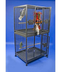 Large double stack breeding flight bird cage