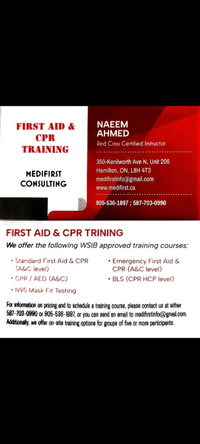 Firstaid and CPR training 