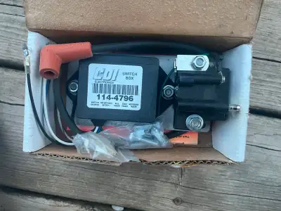 114-4796 ignition pack switch box for mercury cruiser outboard boat motor, 3 cylinder 65 hp, bought...