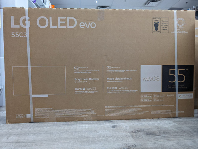 LG 55" 4K OLED webOS Evo ThinQ AI Smart TV OLED55C3PUA (Certifie in Other in Cambridge