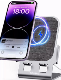 Wireless Charger, 15W Fast Wireless Charging Ultra-Thin Aluminum