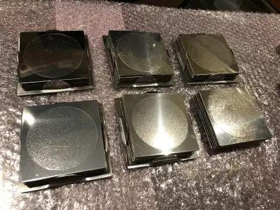 Ikea Groggy Coaster square stainless steel 6 sets, 5 bases, View more