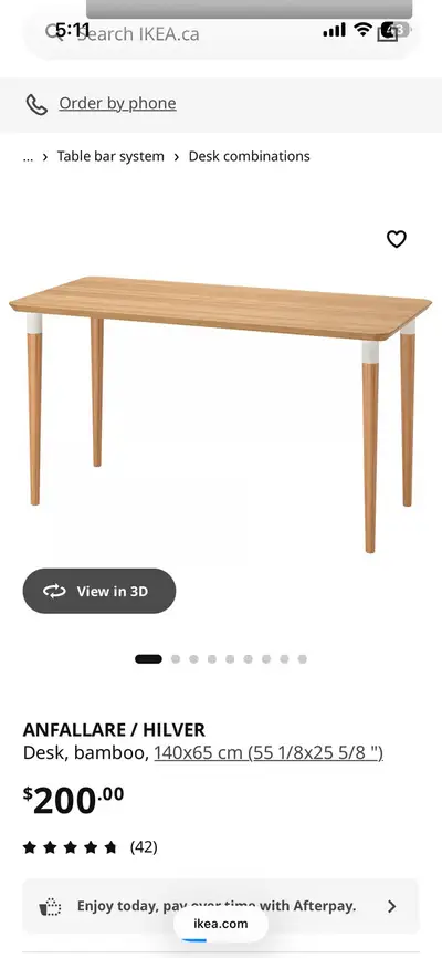 IKEA ANFALLARE / HILVER Desk, View more