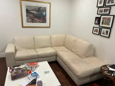 Natuzzi Leather Sectional, View more