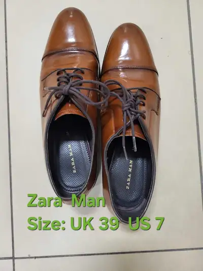 Zara Man Leather Shoes   Size: UK 39~US 7, View more