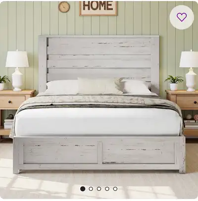 Queen size  bed frame (wooden), View more