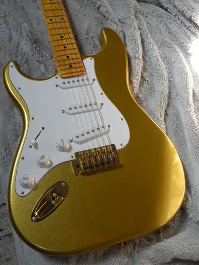 Custom Squier Stratocaster Guitar 4 Sale (L.H.), View more