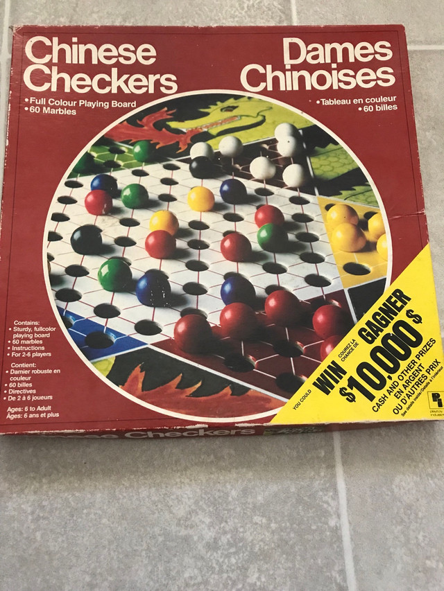 Complete 1987 Chinese checkers board game $10 kids games in Toys & Games in Kitchener / Waterloo