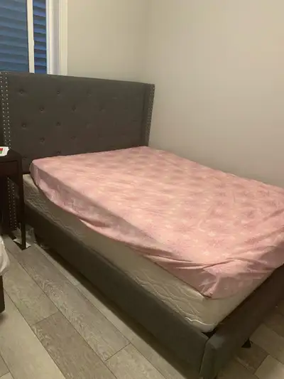 doubl size bed with mattress , View more