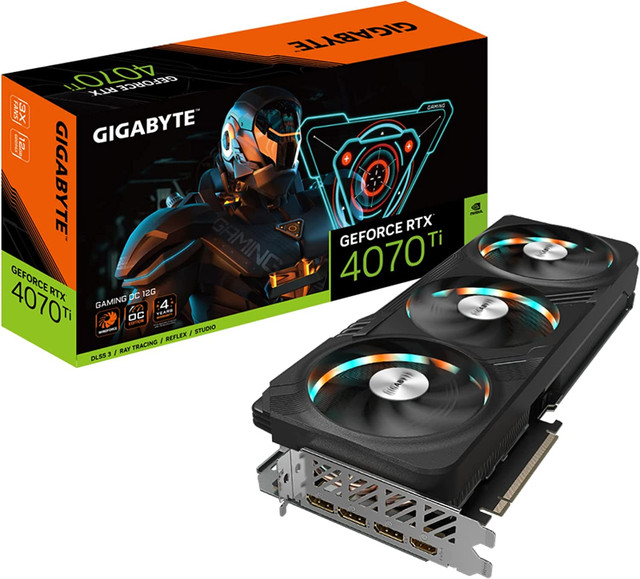 New Gigabyte GeForce RTX 4070 Ti Gaming OC 12G Graphics Card in System Components in Edmonton