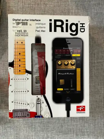 IRig guitar interface and various cables, View more