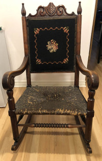 Chaise Berçante ancienne - Antique Rocking chair