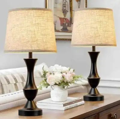 Brand New in Box Set of 2, 19" Table Lamps, View more