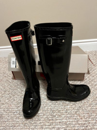 New Hunter Women’s Original Tall Rain Boots - Gloss Black