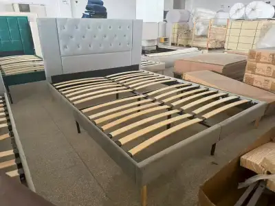 Tufted Headboard Bed Frame – Full or Queen Size, View more