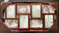 BNIB Contemporary Multi Photo Frames Chocolate  Brown per piece