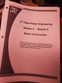 3rd and 4th CLASS POWER ENGINEERING MODULES AND WORKBOOKS 
