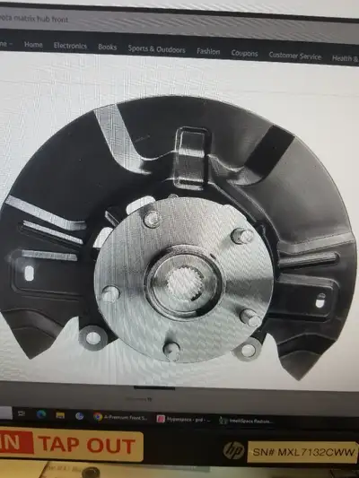 2009 to 2013 Toyota Corolla and Toyota Matrix front Passenger and driver side premium front wheel HU...