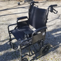 Extra wide wheel chair.
