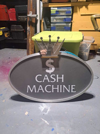 Cool Casino Cash Machine Sign