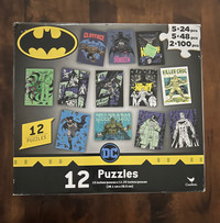 DC Batman Puzzle Box Set : 12 puzzles