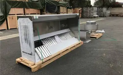 Liquidation sale of new and used Restaurant hoods and hood systems, Make up air units , and exhaust...