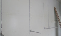 Shelving system (4 single tracks and 12 brackets )