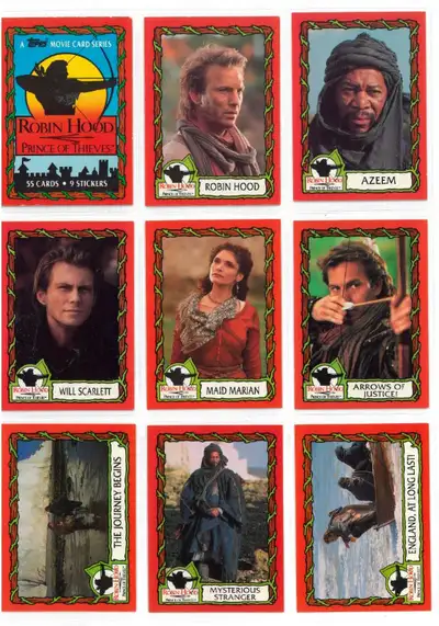 Robin Hood set of 55 trading cards, View more